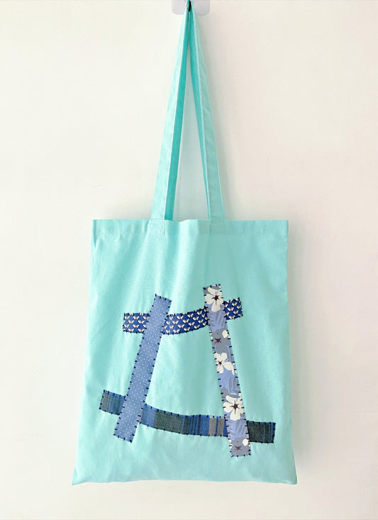 Eco-friendly patchwork cotton bag for Christmas gifting