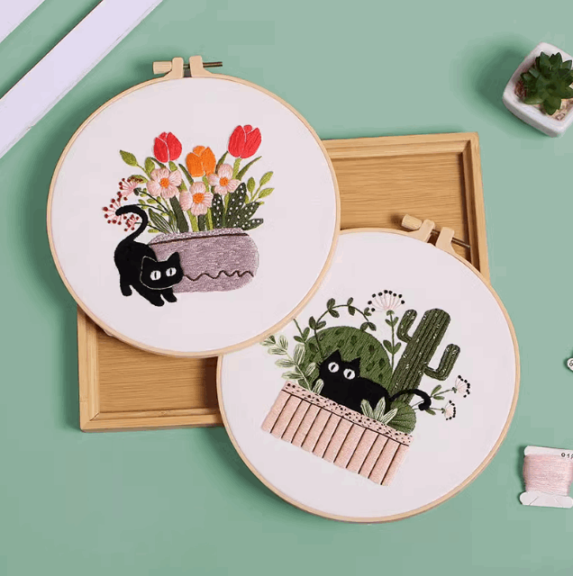 Where to buy delicate hand-stitched embroidery art