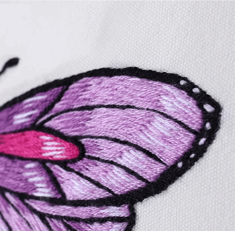 Floral and Butterfly Embroidery Patches for DIY Accessories