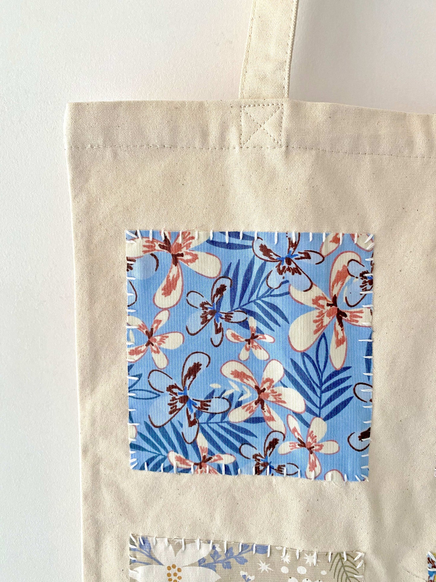Hand-Sewn Patchwork Canvas Shoulder Bag for Women Who Love Unique Gifts