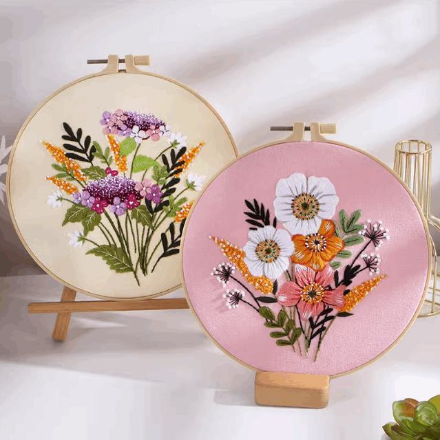 custom wedding bouquet embroidery patterns for framing