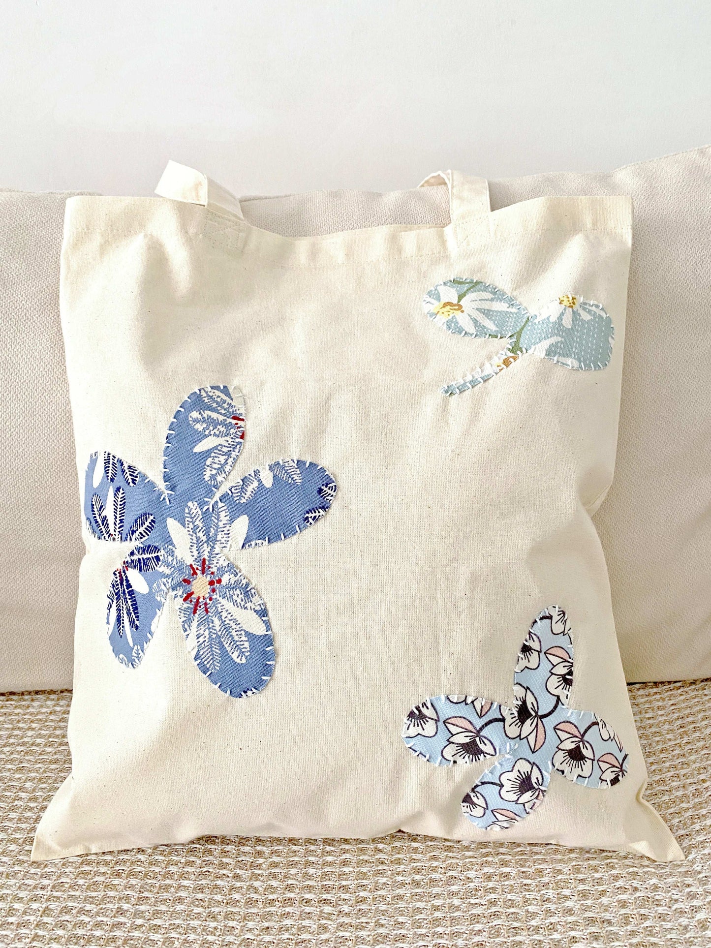 Slow fashion durable canvas tote bag with DIY sewing patterns