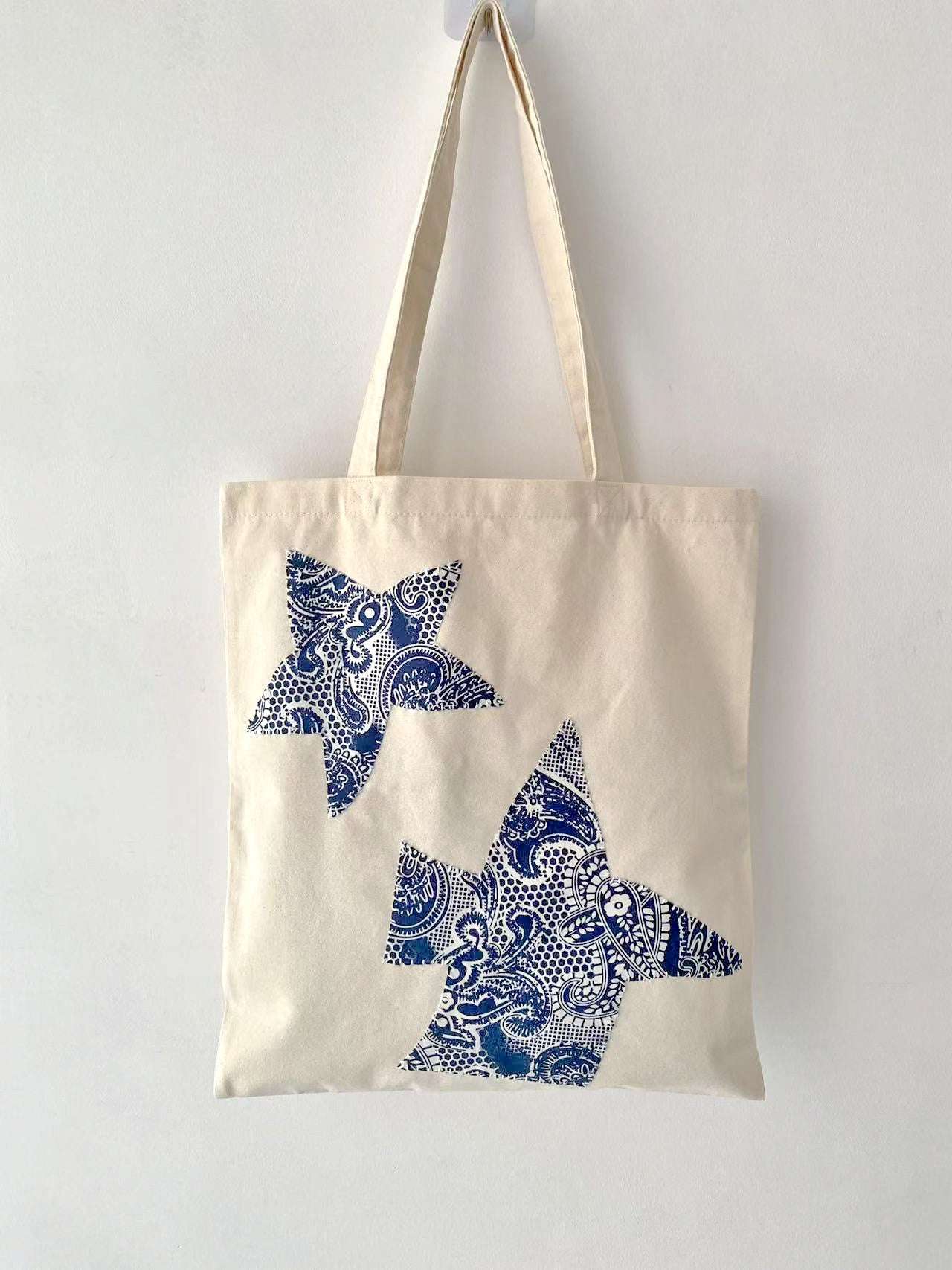 DIY Patchwork Tote for Shopping and Travel