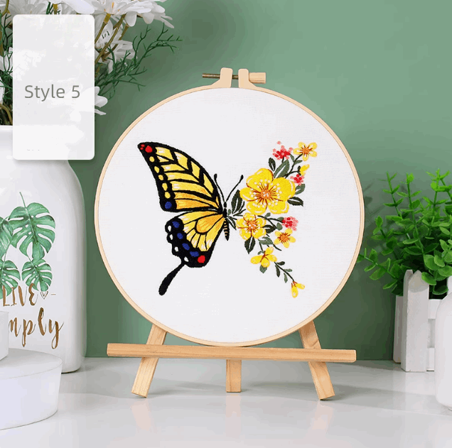DIY Handcrafted Embroidery Piece for Garment Customization