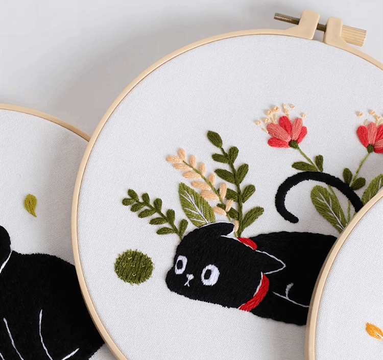 Custom-designed embroidery pieces for special gift decorations