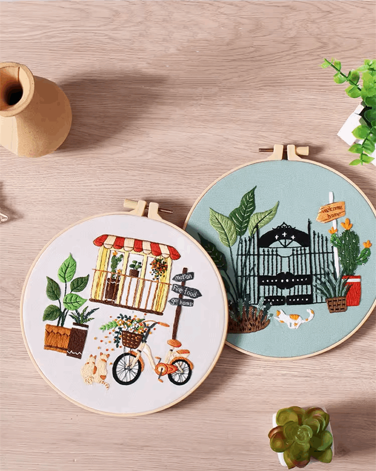 Vintage-Style Embroidery Wall Art For Home Decor