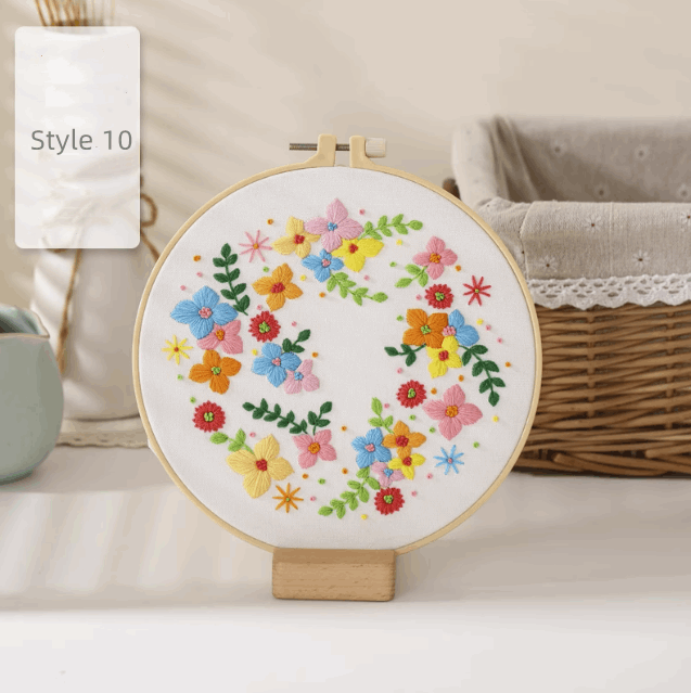 unique embroidery art for wall hanging decoration