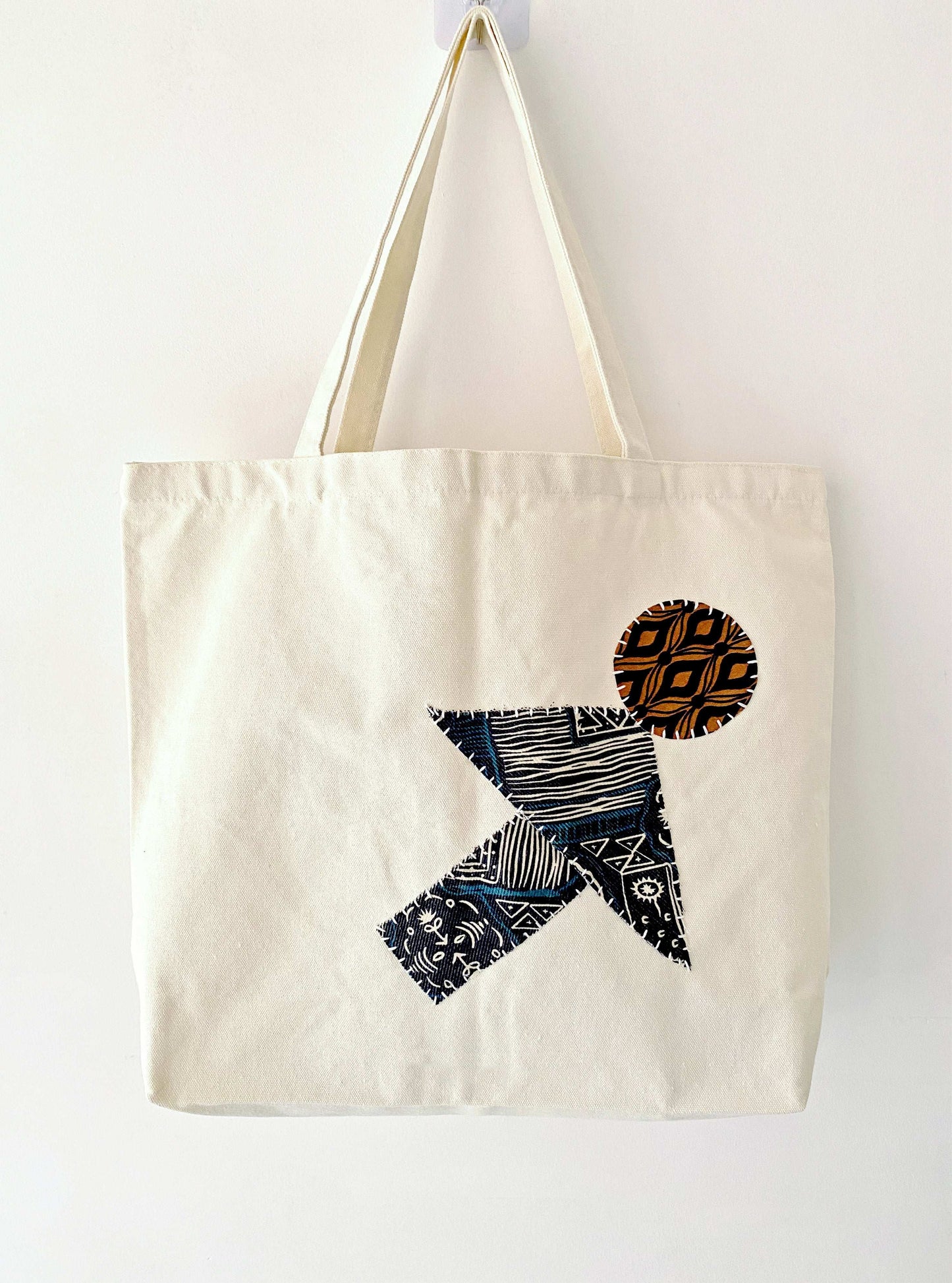 Personalized Eco-Friendly Canvas Shoulder Bag with Large Capacity and DIY Handcrafted Patchwork Design for Women