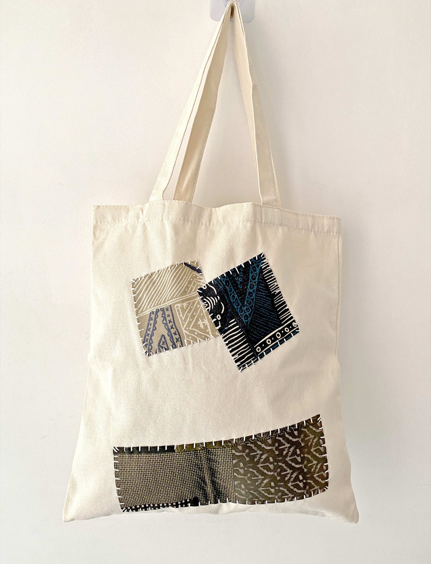 Fair trade hand-stitched tote for ethical shoppers