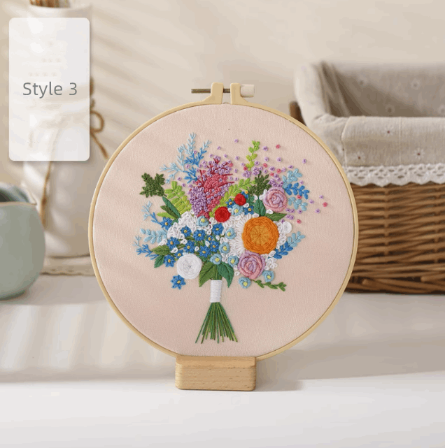 colorful embroidery patch for handmade garment art