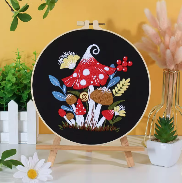 Handcrafted Nature Inspired Embroidery Patch