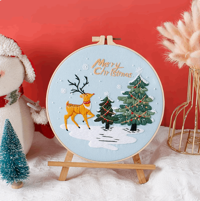 Decorative Christmas Embroidery For DIY Home Ornament Crafts