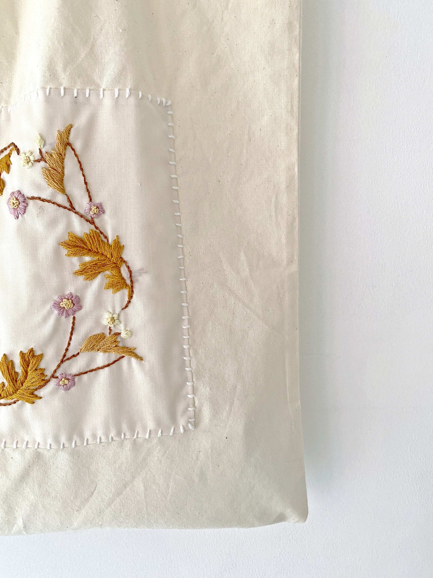 Unique Luxury Soft Cotton Tote Bag With DIY Handmade Embroidery For Special Gifts