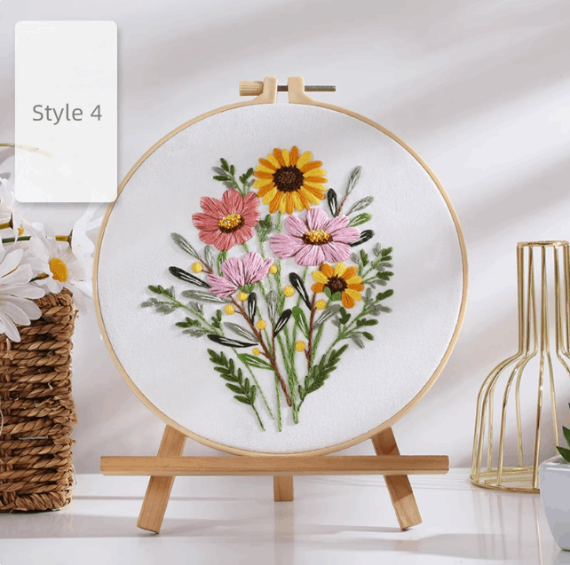 luxury vintage-style embroidery wall hanging