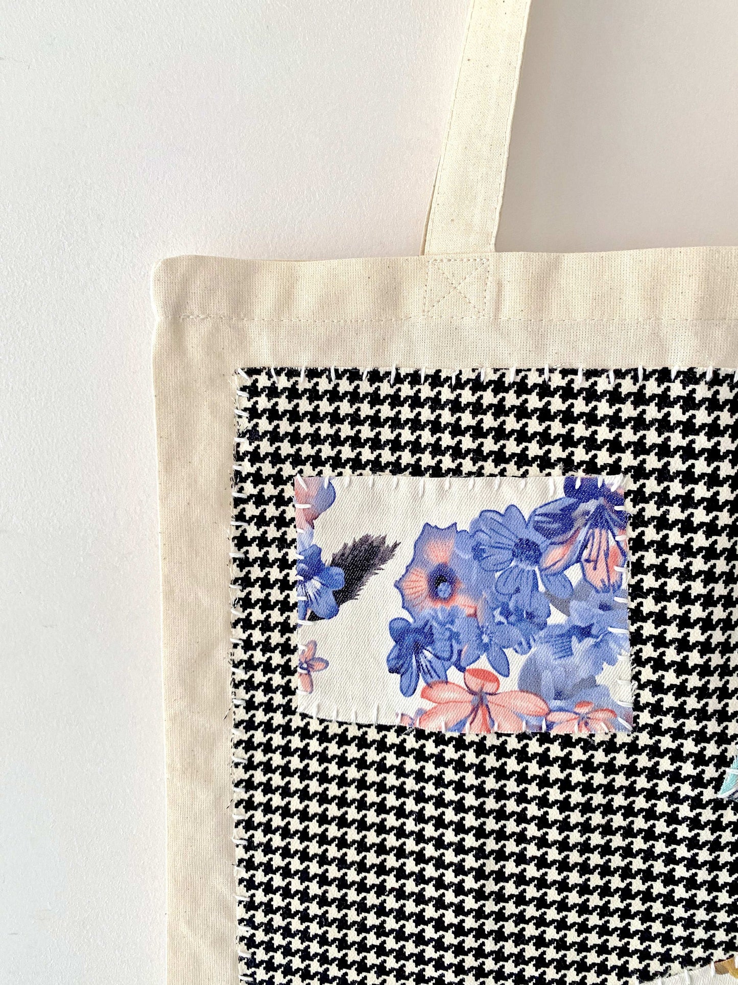 Luxury Hand-Stitched Canvas Tote Bag For Special Occasions
