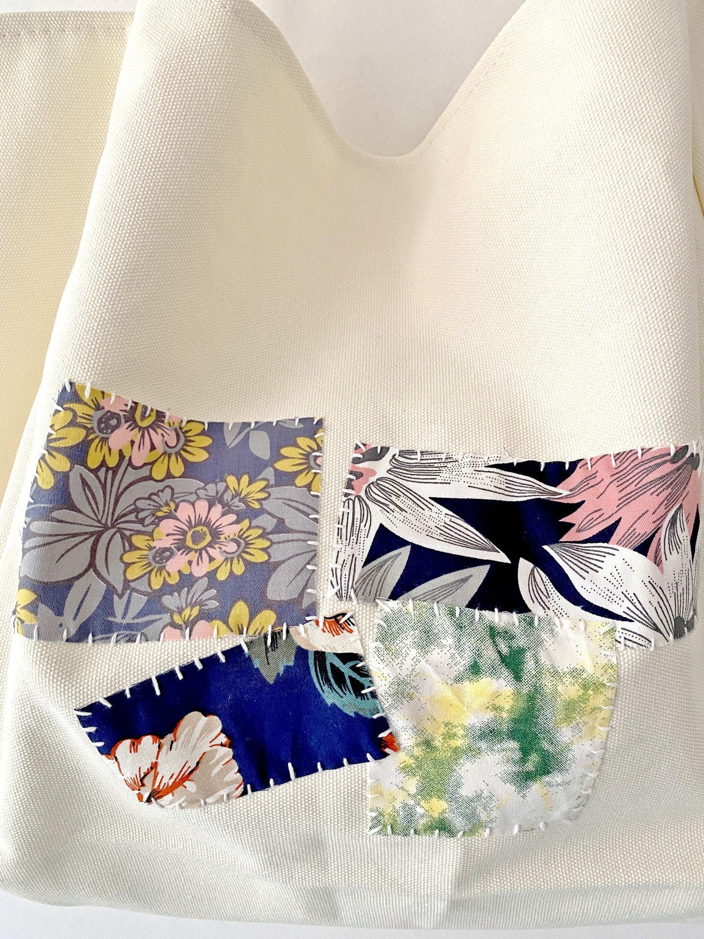 Handmade Sustainable Patchwork Tote for Zero-Waste Lifestyle