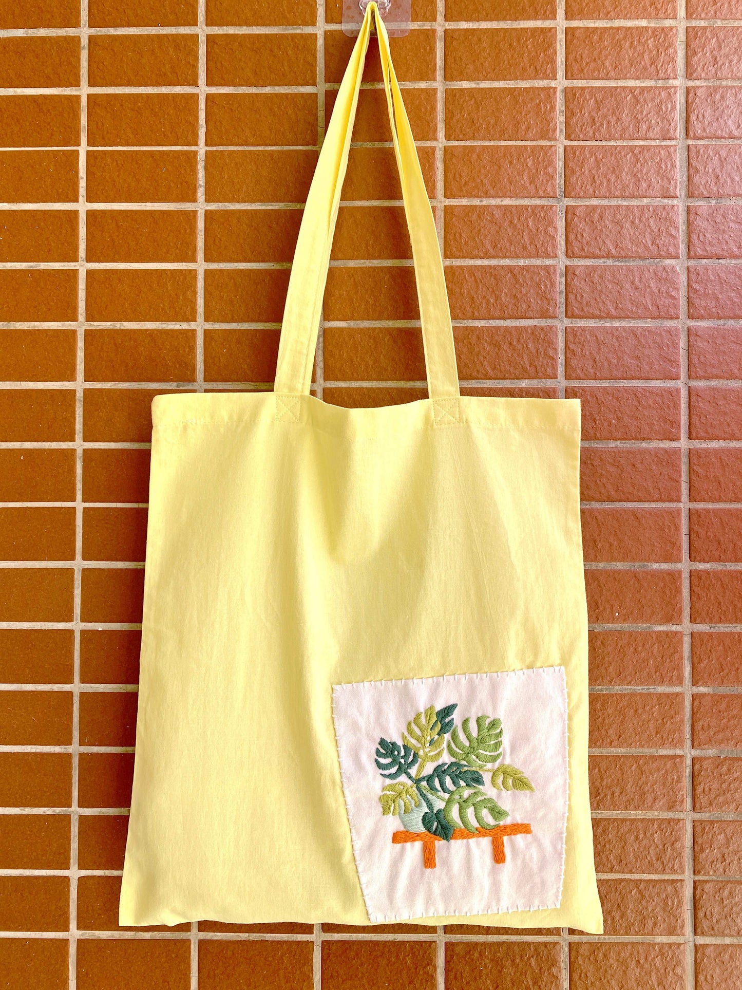 Best organic cotton tote bag with floral embroidery for green lifestyle