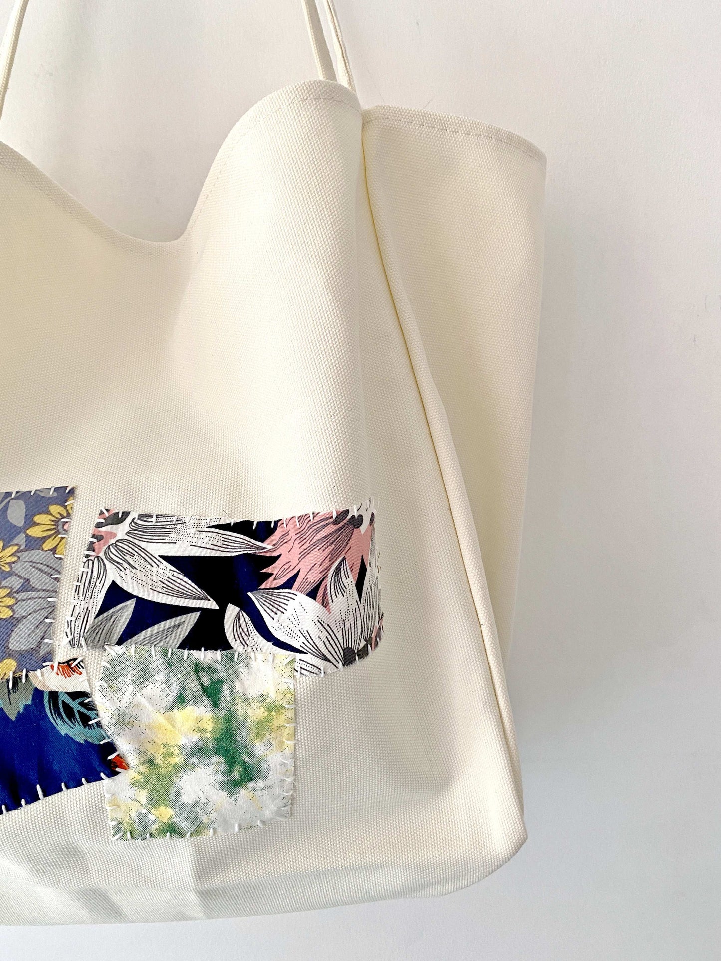 Handmade Patchwork Shoulder Bag for Ethical Shopping Enthusiasts