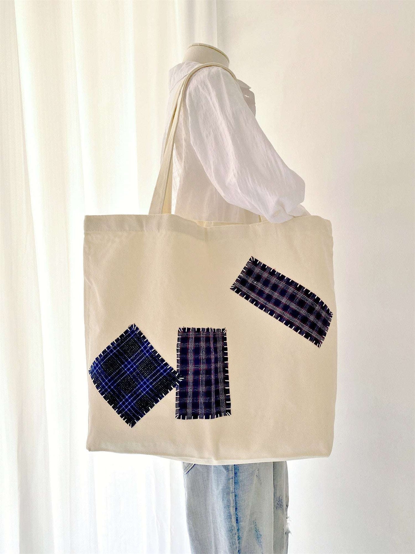 Eco Friendly DIY Handmade Patchwork Tote Bag For Women
