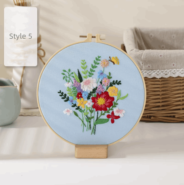 detailed embroidery artwork for diy canvas bags