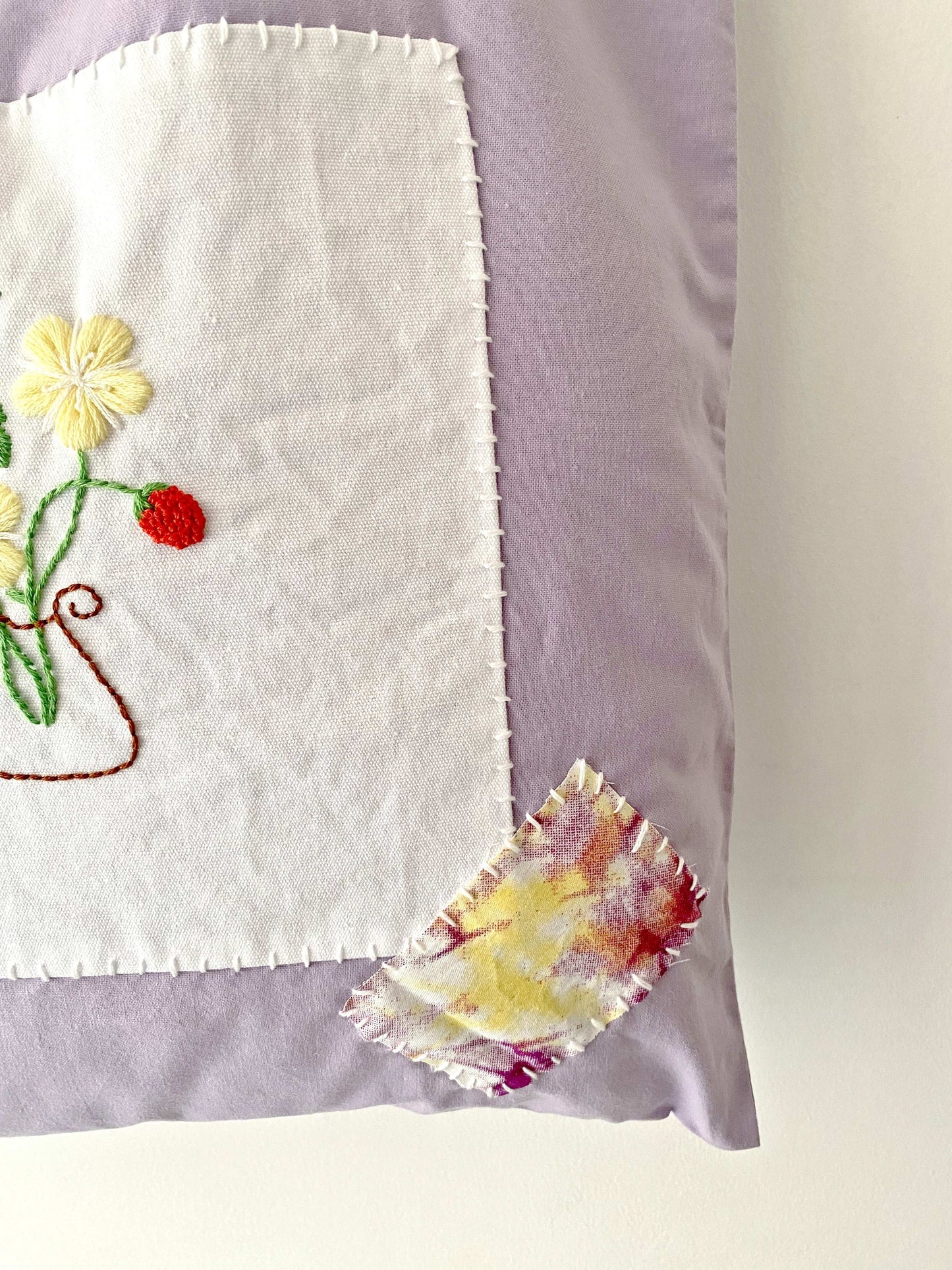 Durable and Stylish Large Capacity Tote Bag with DIY Embroidery and Patchwork