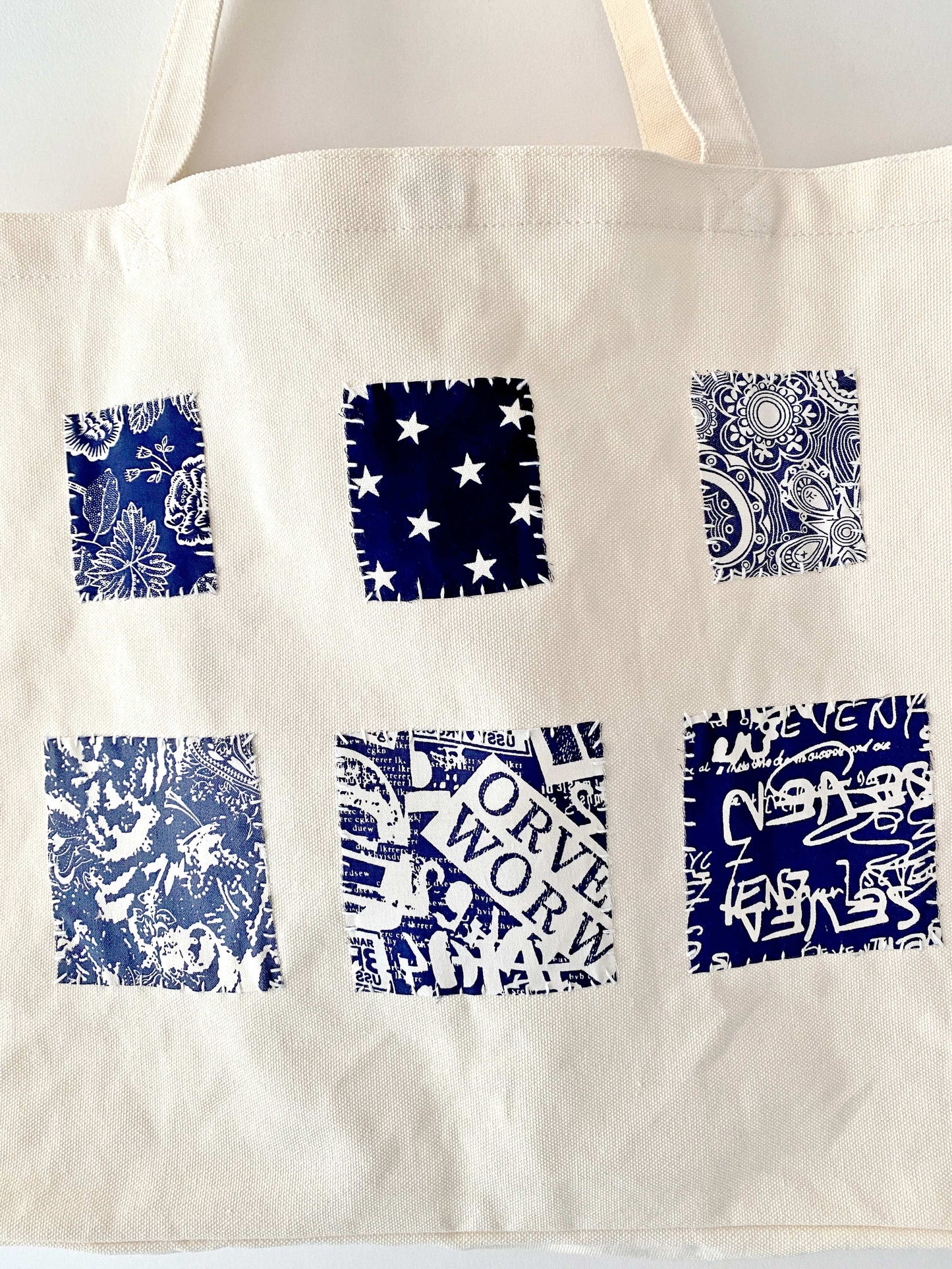 Sustainable Fabric Patchwork Shoulder Bag For Daily Use