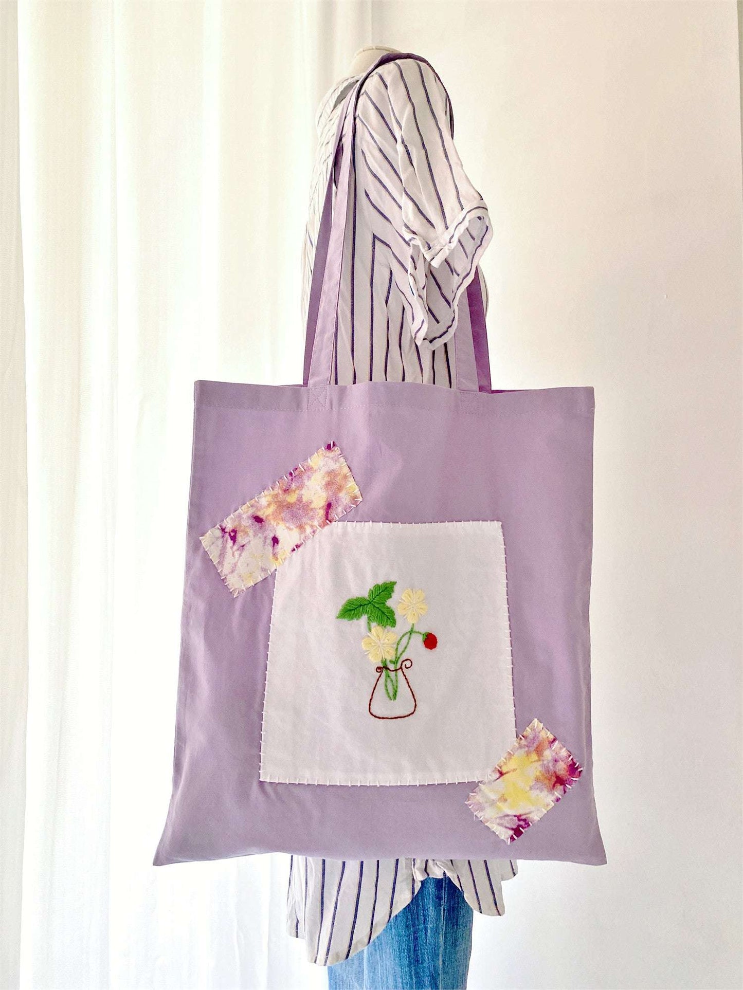 Artistic Embroidery Tote Bag for Women Who Love Slow Fashion and Eco Living