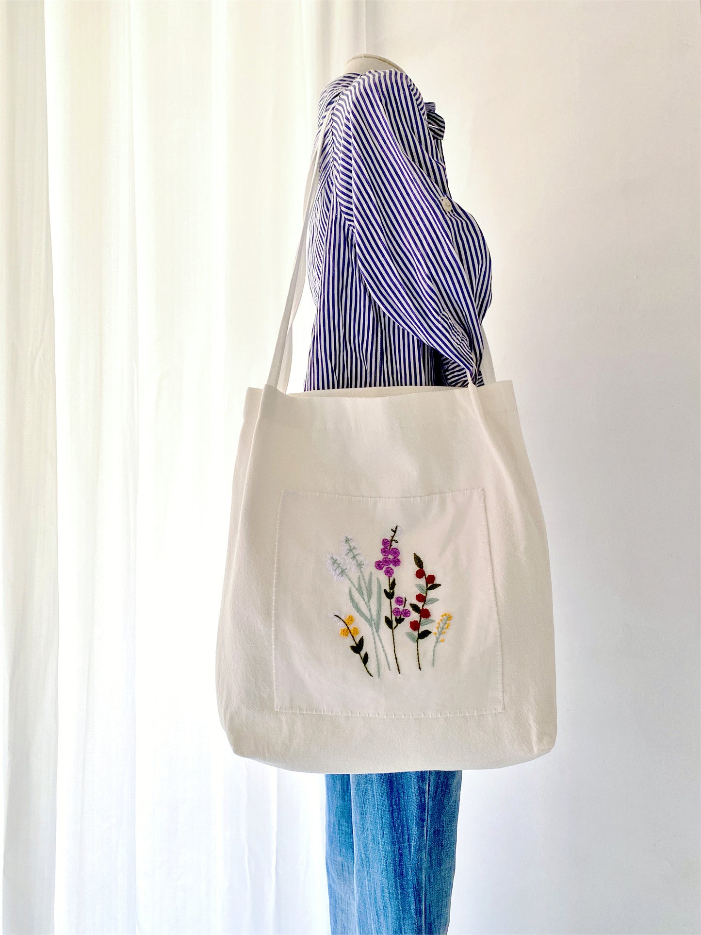 Unique Soft Linen Shoulder Bag for Stylish Women Who Love Handmade Gifts