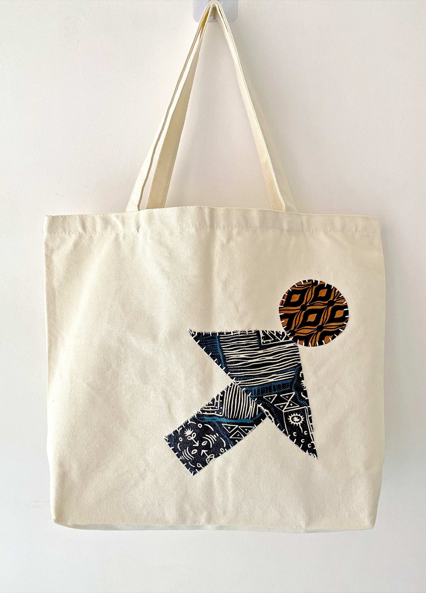 Slow Fashion Eco-Friendly Tote Bag with DIY Patchwork