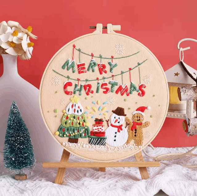 Decorative Christmas Embroidery For DIY Home Ornament Crafts