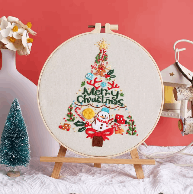 Christmas Element Embroidery For DIY Apparel And Accessories