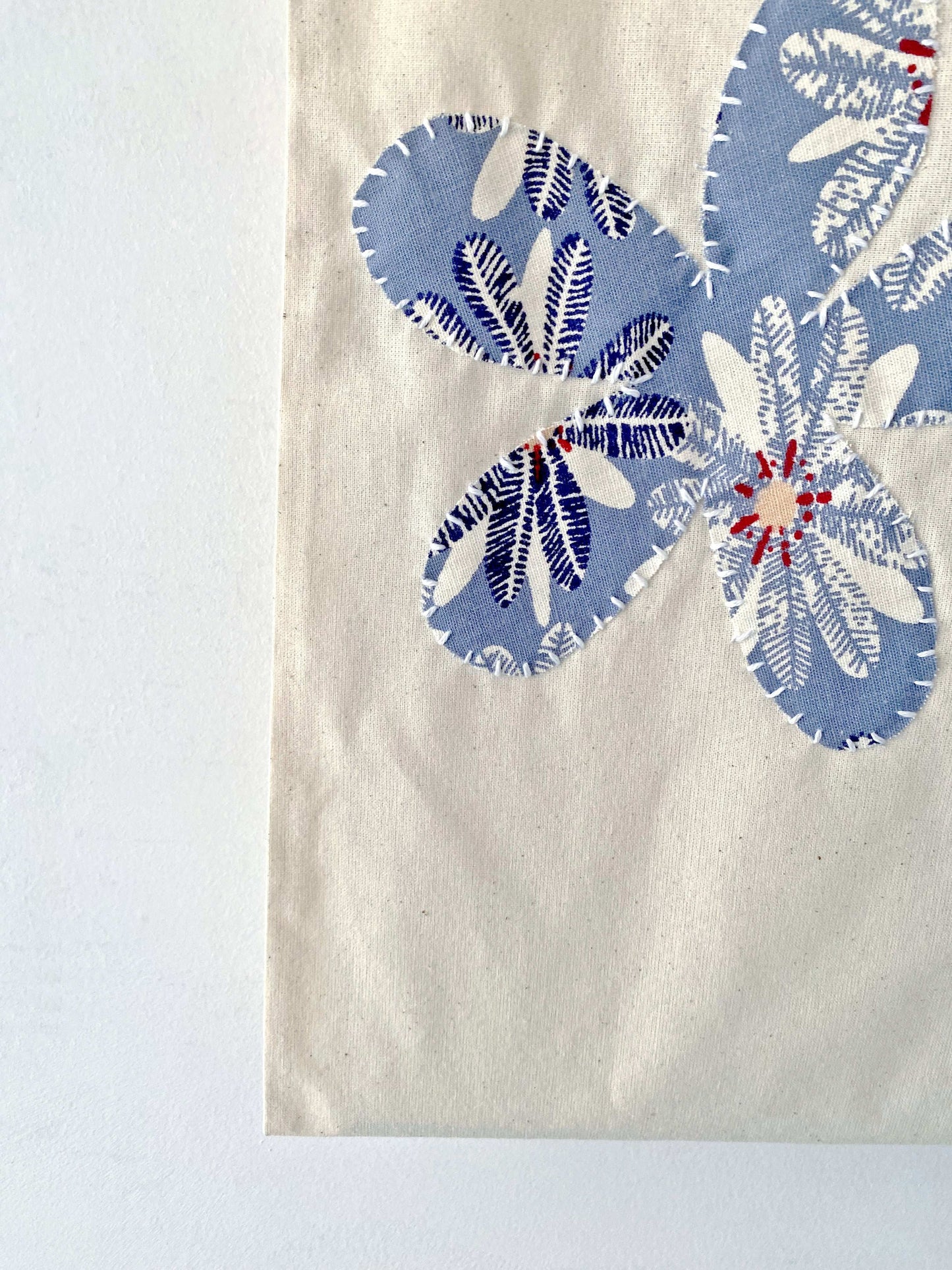 soft and sturdy cotton canvas tote bag with handmade-inspired details