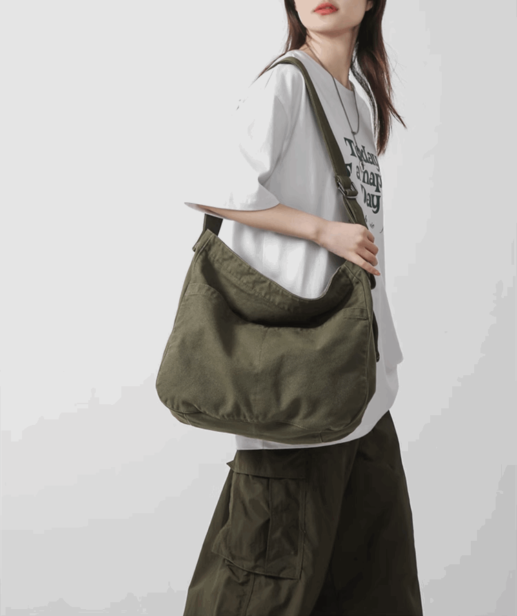 Canvas Crossbody Bag for Women Who Love DIY Sewing and Embroidery Projects