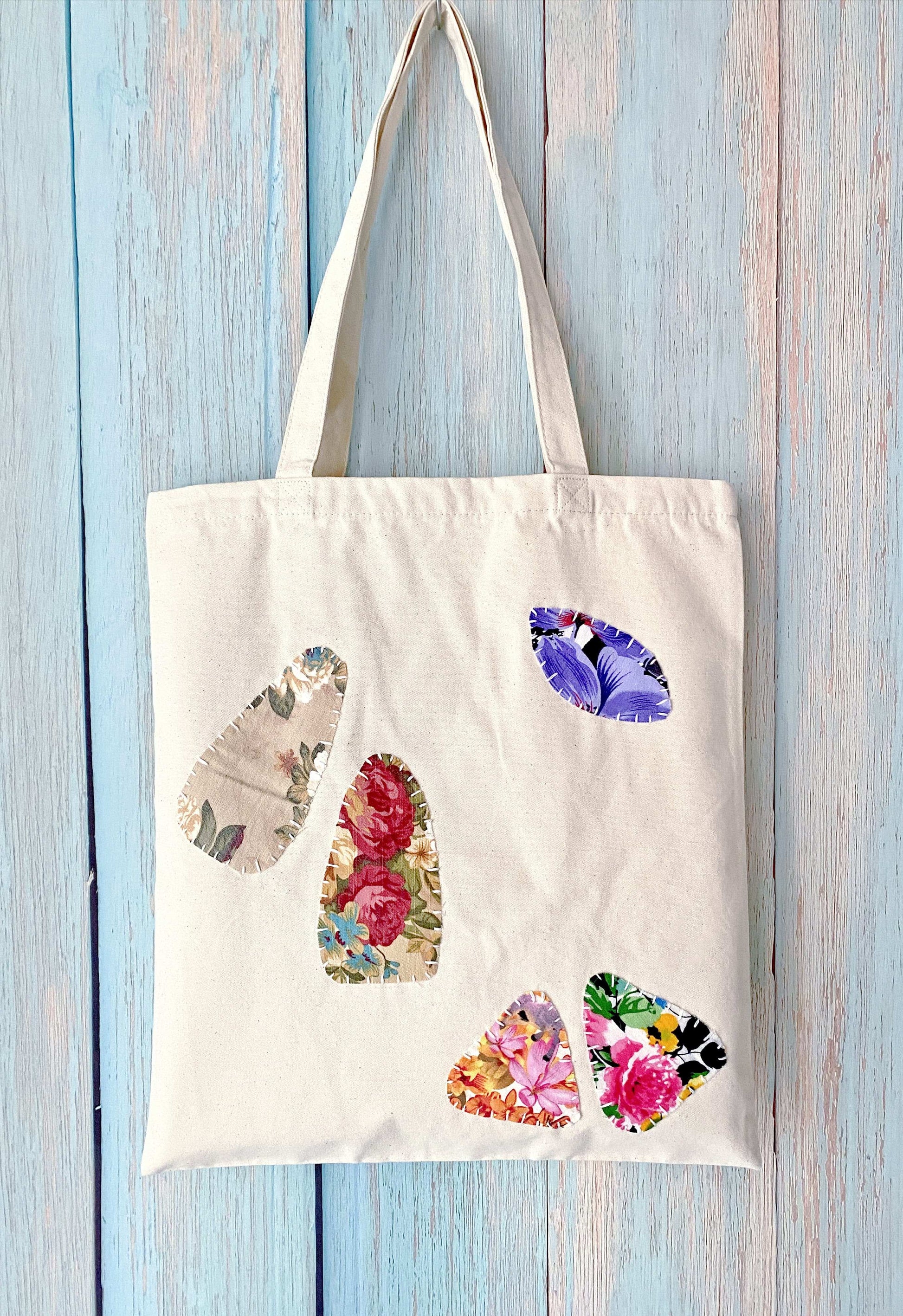 Artistic canvas bag perfect for daily errands, work, or weekend coffee moments