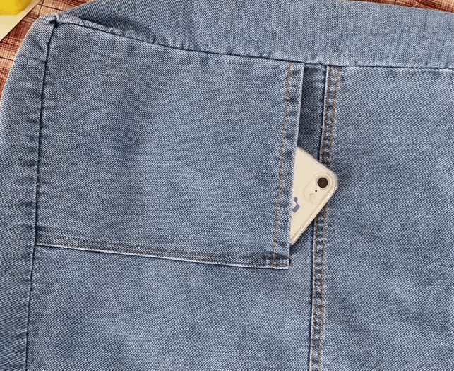 Durable Embroidery Denim Shoulder Bag for Women