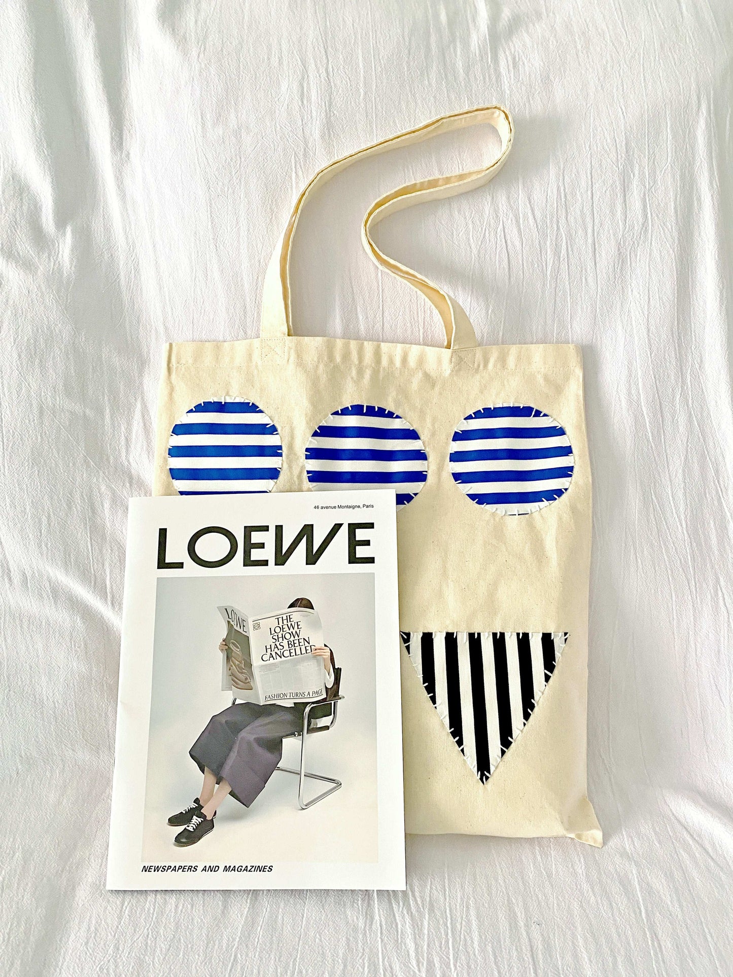artisan patchwork design cotton bag
