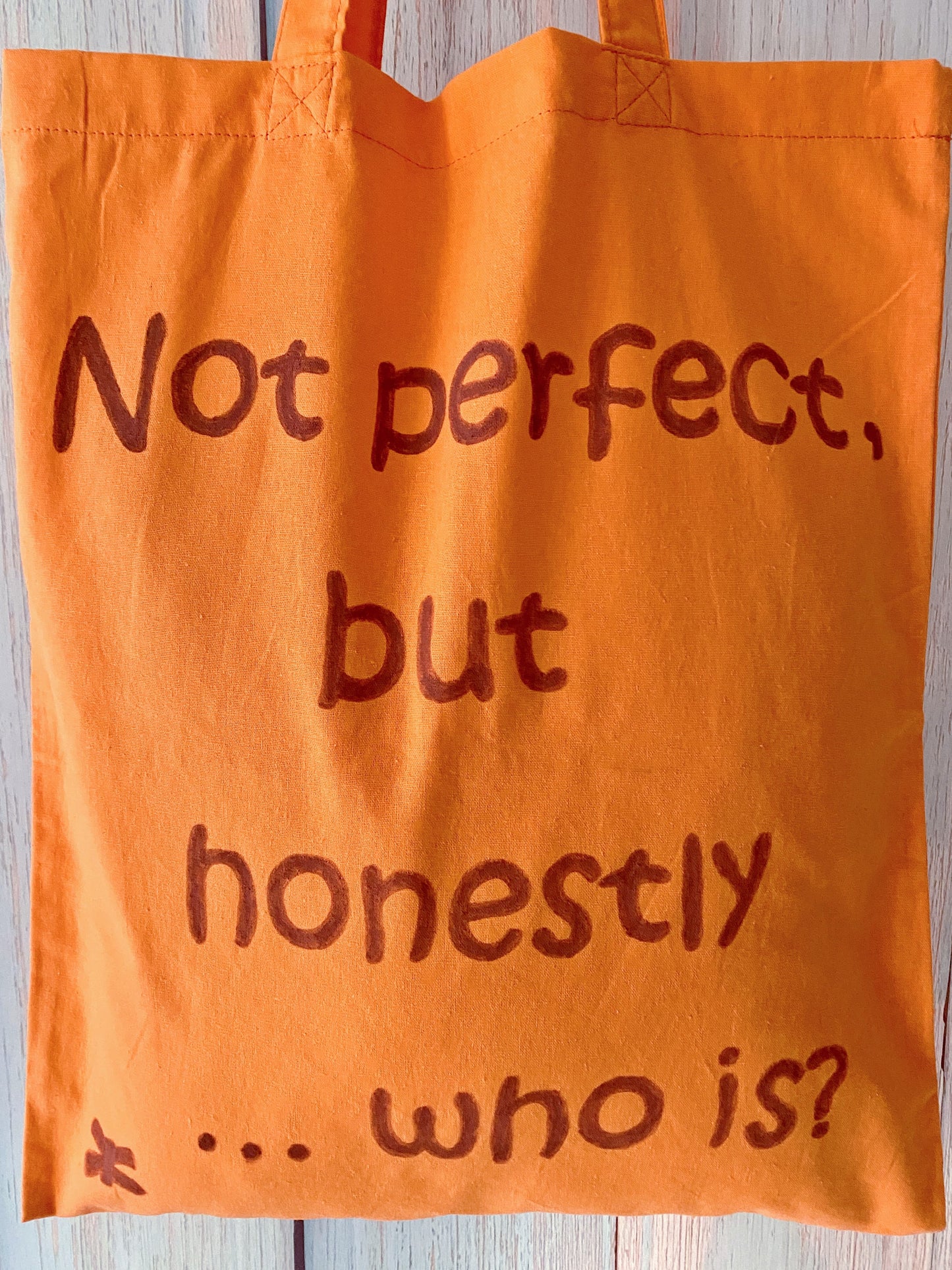 lightweight cotton tote ideal for those who prefer simple text visuals