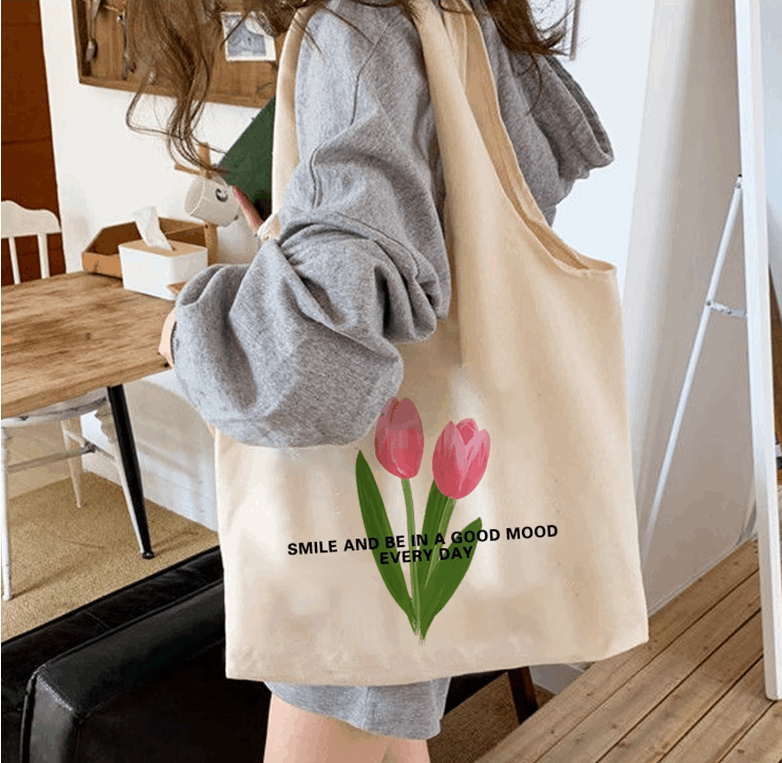 sustainable canvas bag for handmade art