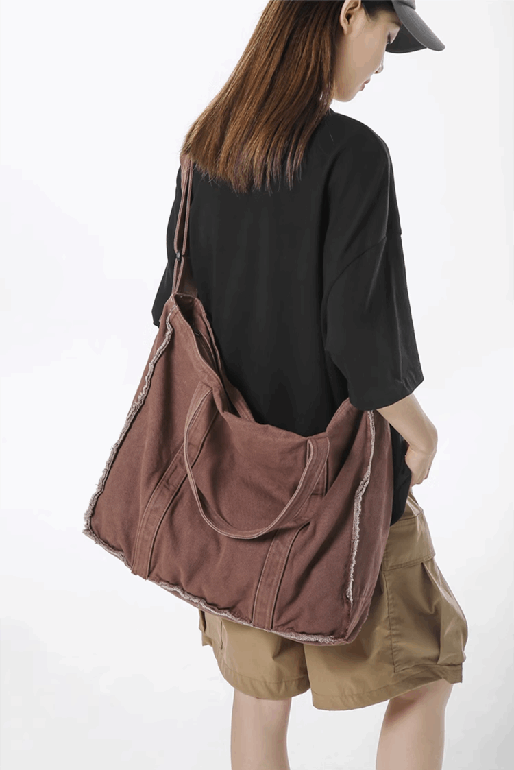 Eco-Friendly Unisex Canvas Tote Bag for Shopping and Travel