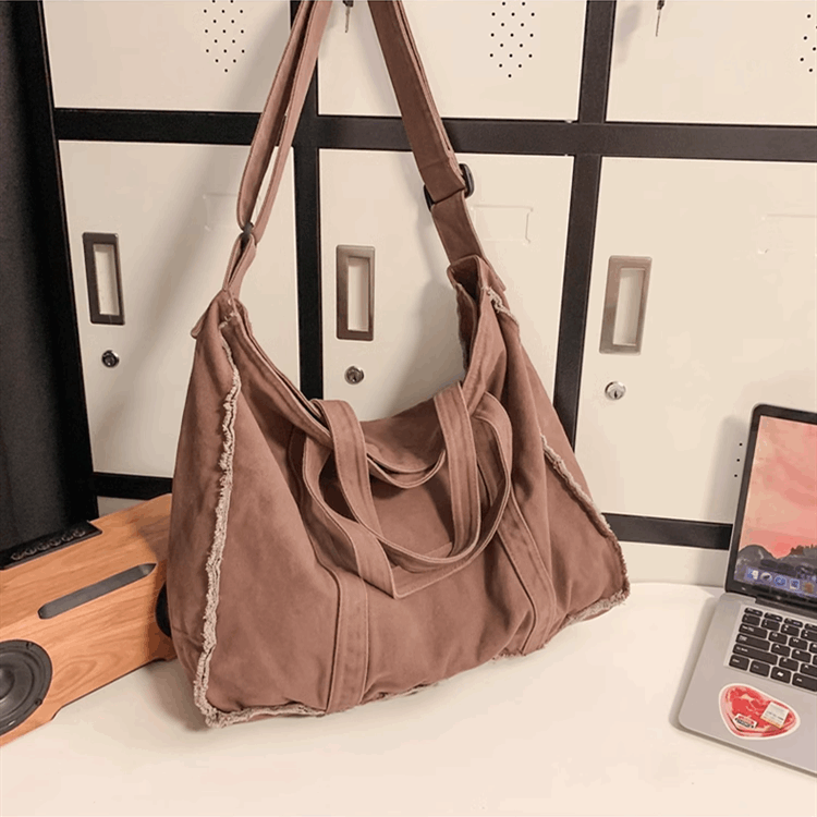 Sturdy Canvas Tote Bag for Embroidery Projects and Daily Carry