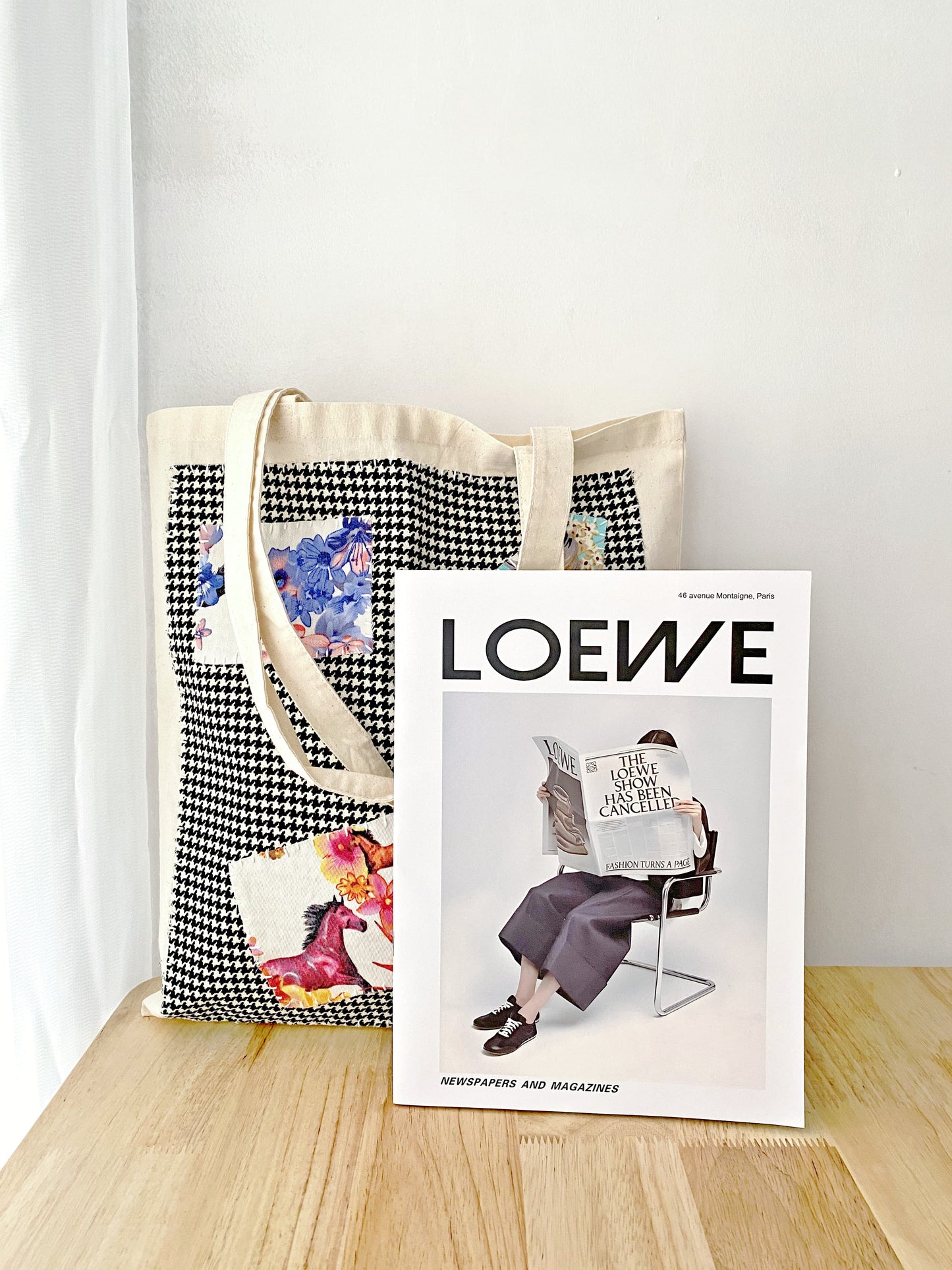 large capacity shoulder bag in natural sustainable fabric