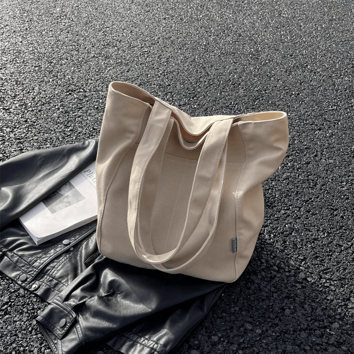 earth-friendly canvas shopper bag