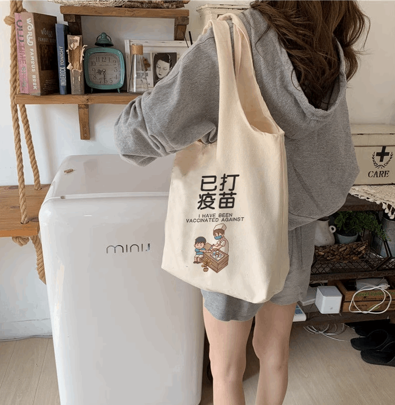 durable blank tote for painting and embroidery