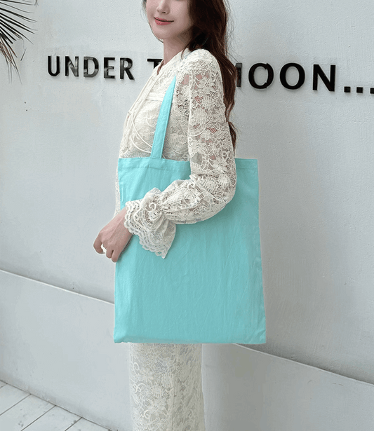 washed cotton DIY shoulder bag