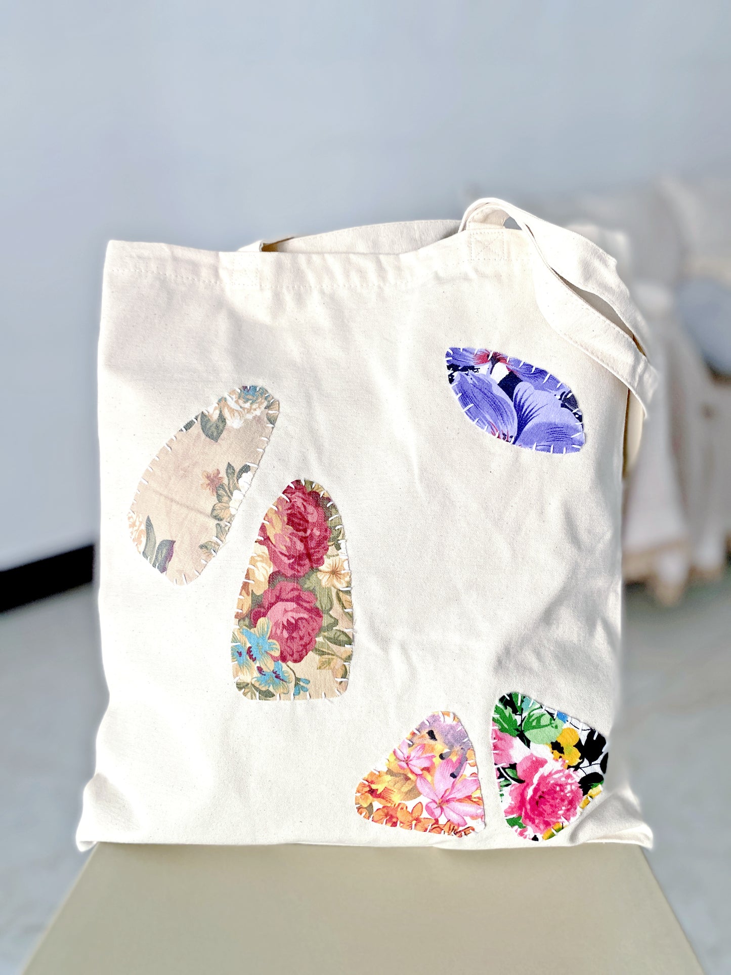 slow living inspired shoulder bag in natural fabric