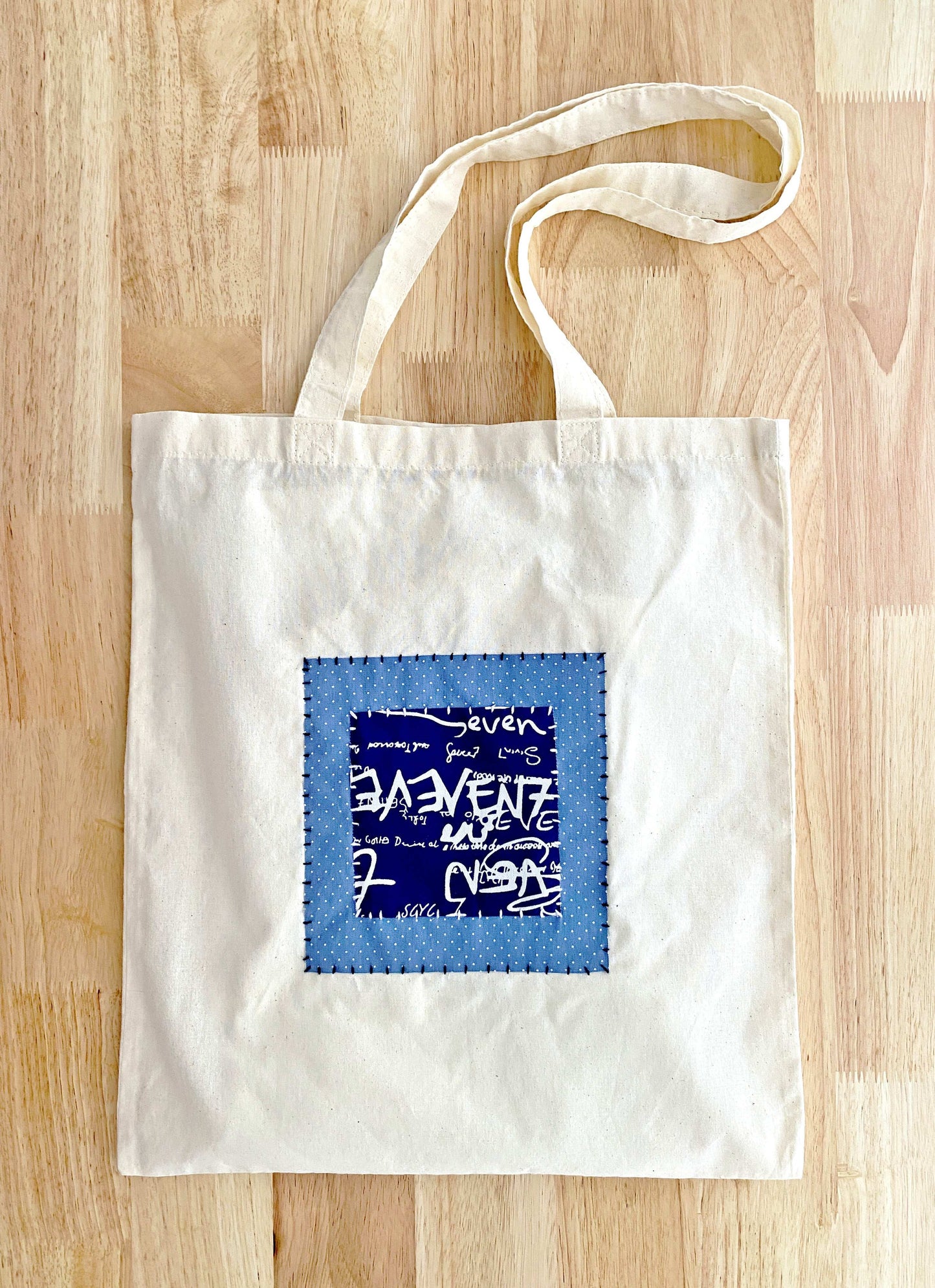Handmade patch tote for creative style