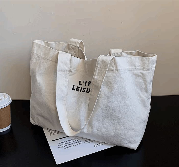 Eco-Conscious Embroidery Canvas Bag