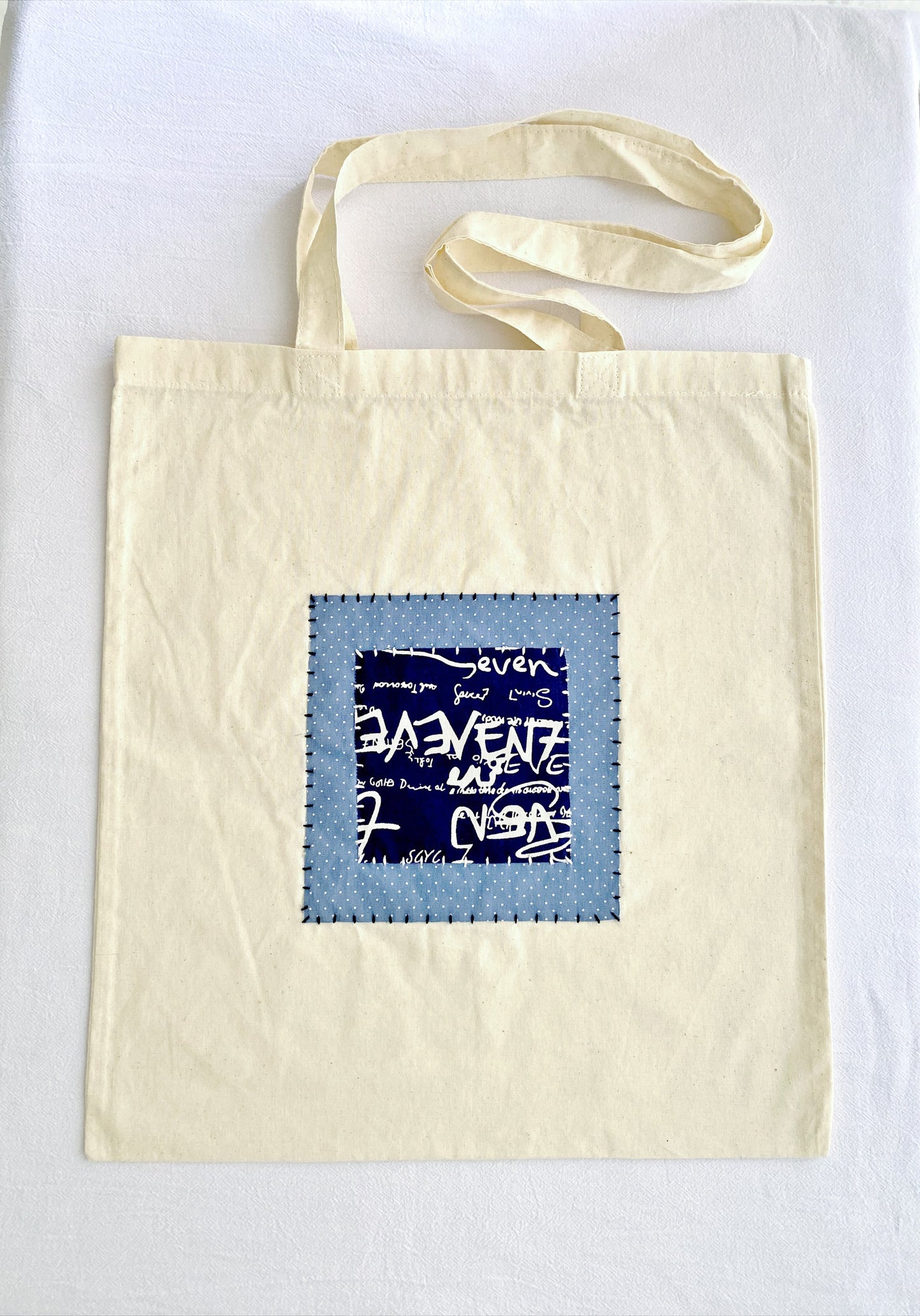 eco conscious fabric tote with unique handcrafted design