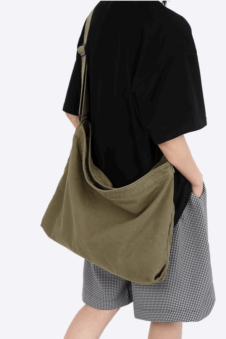 Personalized Canvas Crossbody Bag for DIY Sewing and Embroidery Patterns