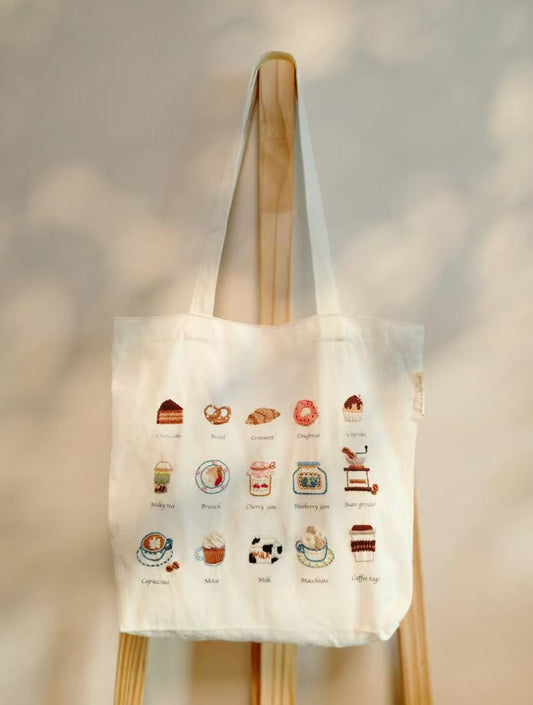 eco-friendly cotton canvas bag with artisan hand stitching